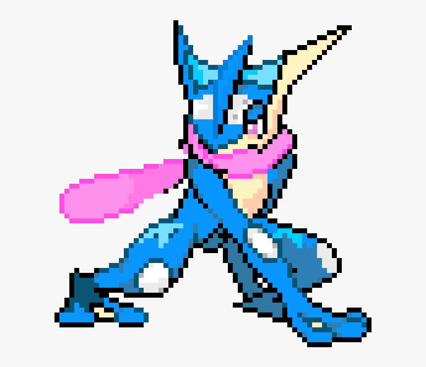 Ash Greninja Pixel Art, HD Png Download, Free Download