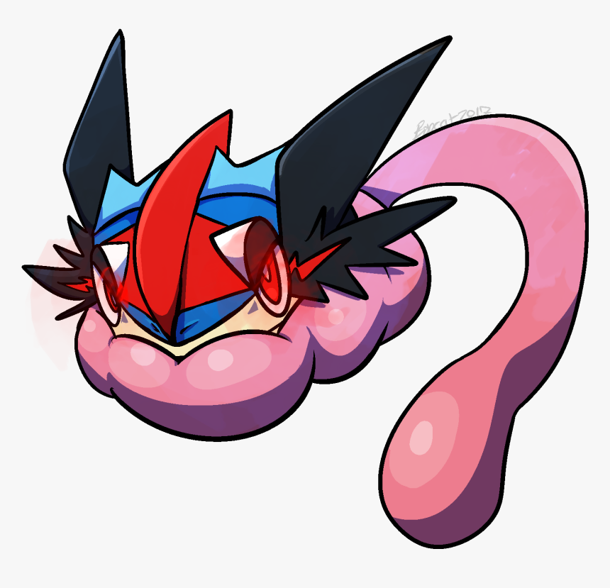 Ash-greninja Headshot - Cartoon, HD Png Download, Free Download