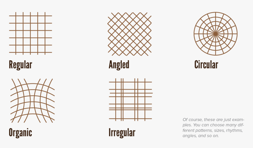 Types Of Grids - Pattern Different Types Of Grid, HD Png Download, Free Download