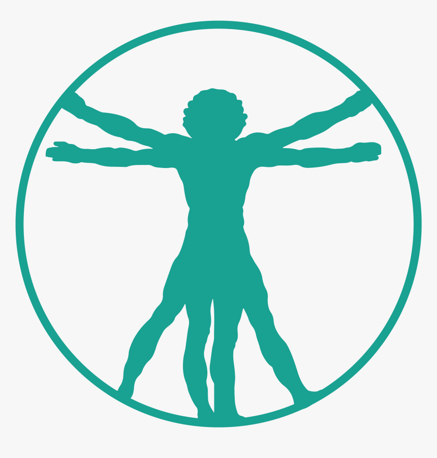 Vitruvian Man Logo Photo - Vitruvian Man Silhouette, HD Png Download, Free Download