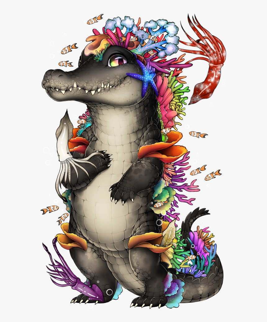 Atoll The Coral Reef Croc - Furvilla Magic Coral Reef Crocodile, HD Png Download, Free Download