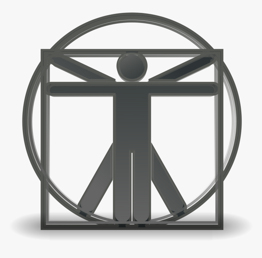 Hombre De Vitruvio Maqueta, HD Png Download, Free Download