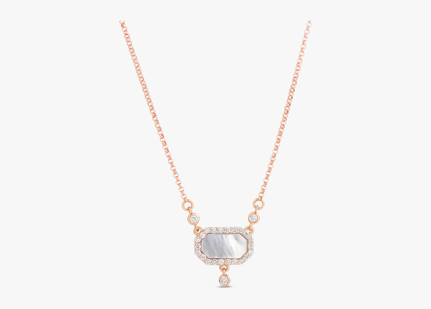 Roberto Coin Art Deco Pendant With Diamonds And Mother - Locket, HD Png ...
