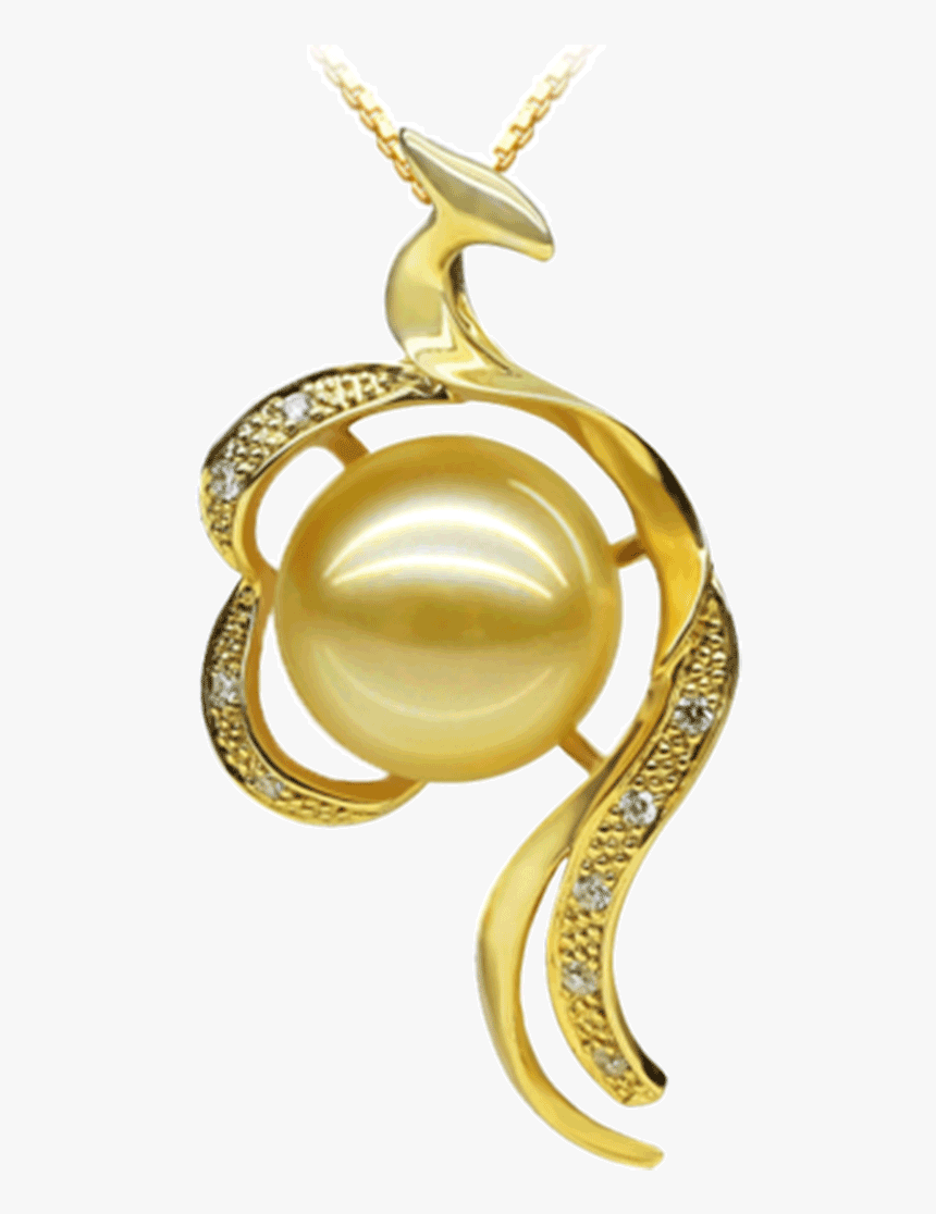 Golden Phoenix Pearl Necklace - Pendant, HD Png Download, Free Download