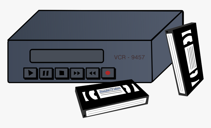 Vcr And Tapes - Vhs Tape Clip Art, HD Png Download, Free Download