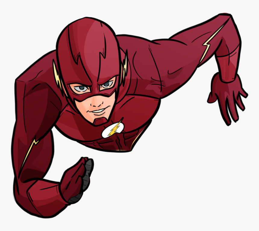 Body Drawing The Flash - Flash Grant Gustin Cartoon, HD Png Download, Free Download
