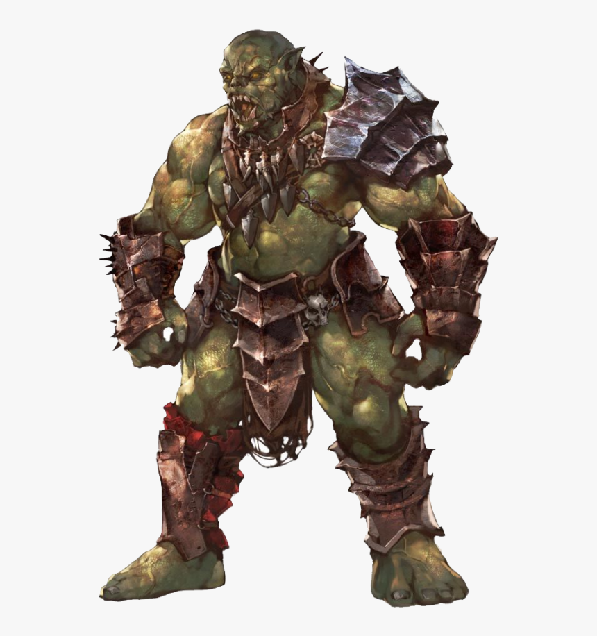 Orc Png Image - Pathfinder Half Orc Barbarian, Transparent Png, Free Download