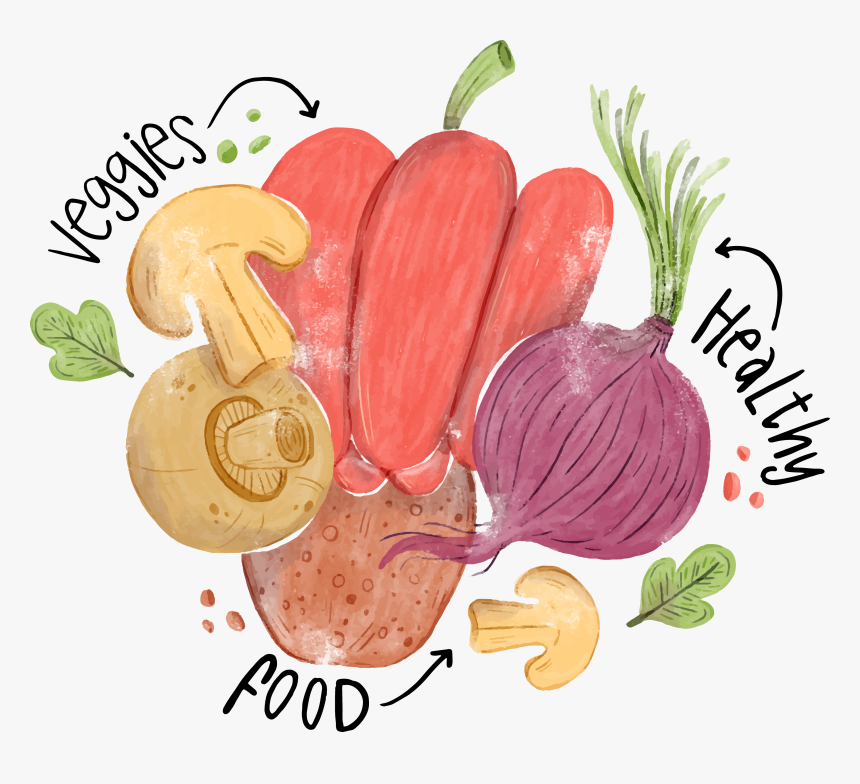 Vector Vegetables Watercolor, HD Png Download, Free Download