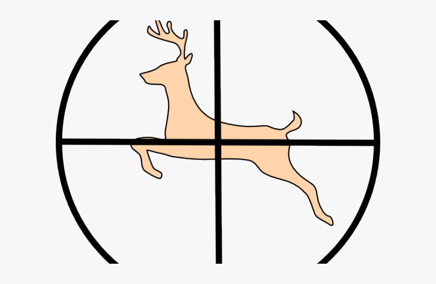 Deer Hunting Deer Hunting Reindeer Clip Art - Deer Hunting Clip Art, HD Png Download, Free Download