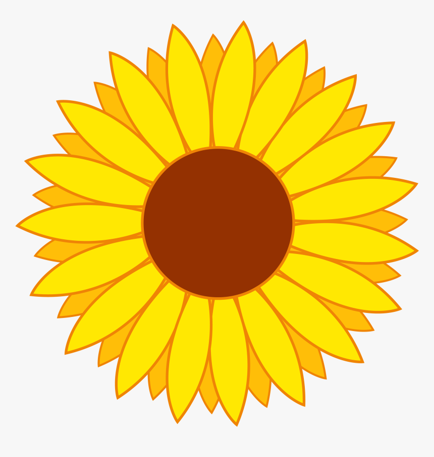 Sunflower Clip Art Design Pin - Sunflower Pic Clipart, HD Png Download, Free Download