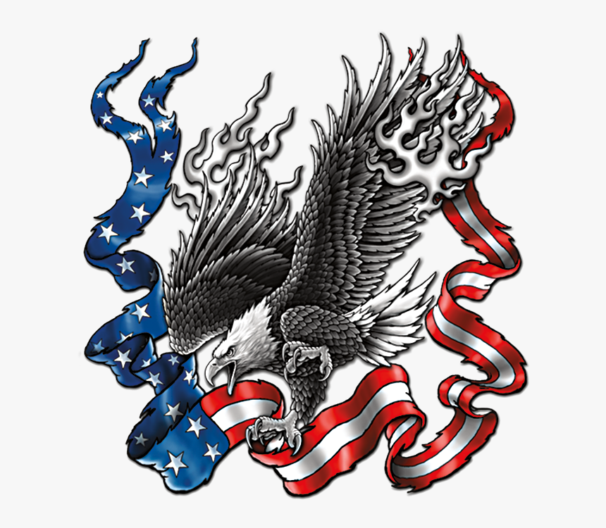 American Ribbon / B & W Eagle - Eagle, HD Png Download, Free Download