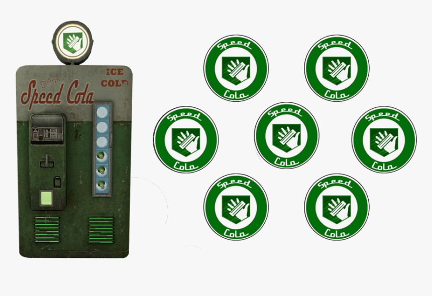 Speed Cola Logo Png - Perk O Cola Machine, Transparent Png, Free Download