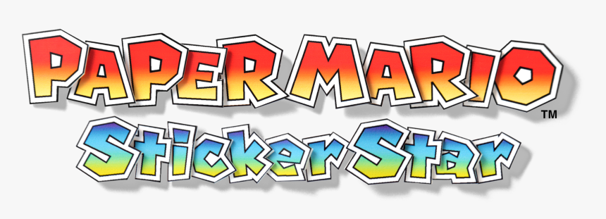 Paper Mario Sticker Star Logo Transparent, HD Png Download, Free Download