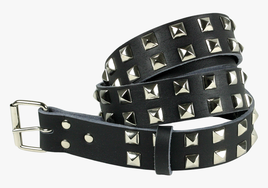 Studded Belt With Pyramid Studs - Belt, HD Png Download, Free Download