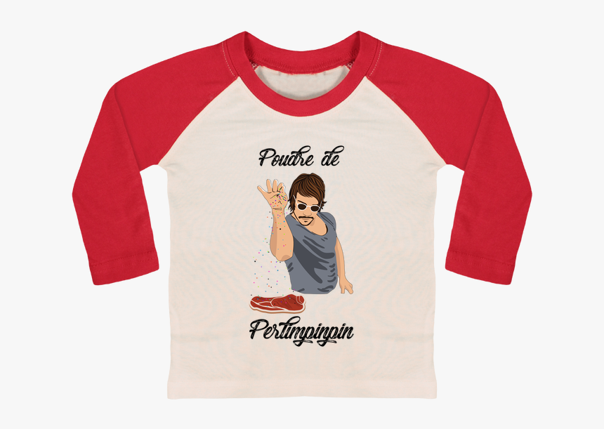 T-shirt Bébé Baseball Manches Longues Poudre De Perlimpinpin - Sleeve, HD Png Download, Free Download