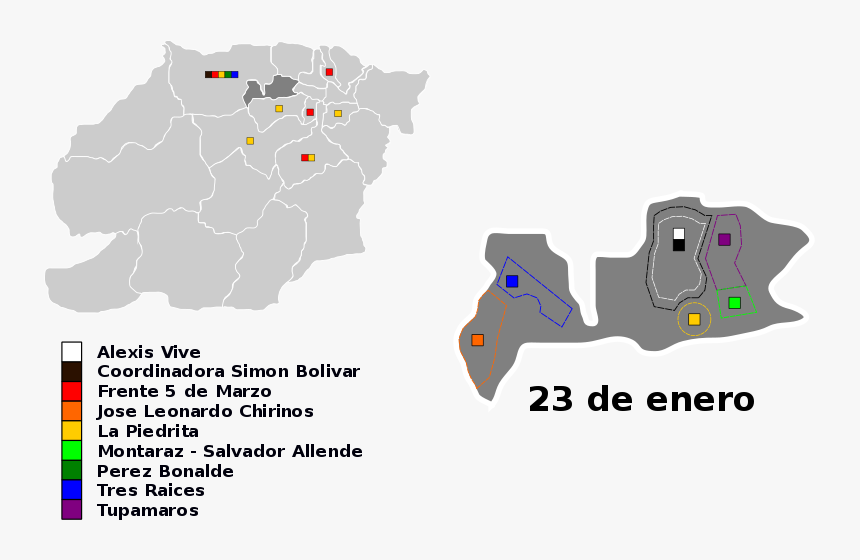 Colectivos Venezuela Map, HD Png Download, Free Download