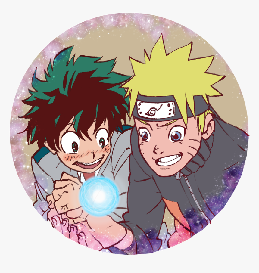 #rasengan Réussi #freetoedit - Midoriya And Naruto, HD Png Download - kindp...