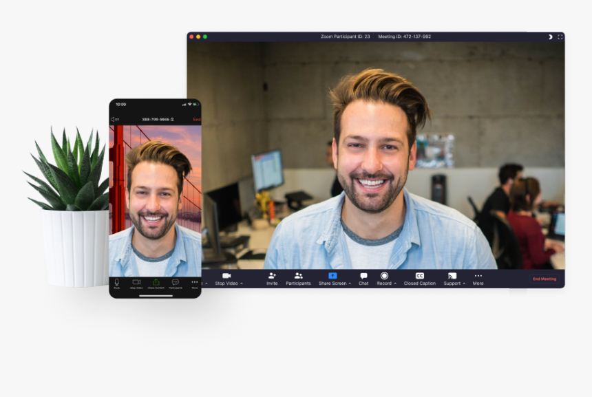 Zoom Video Conferencing Google - Zoom Video Call, HD Png Download, Free Download