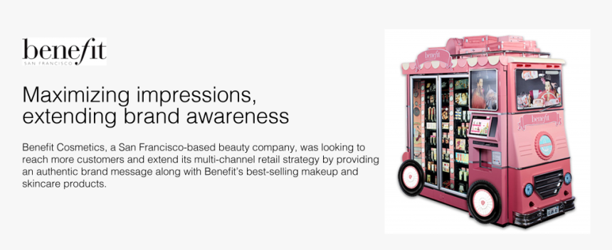 Benefit Store Unit Slide - Benefit Branded Vending Machine, HD Png Download, Free Download