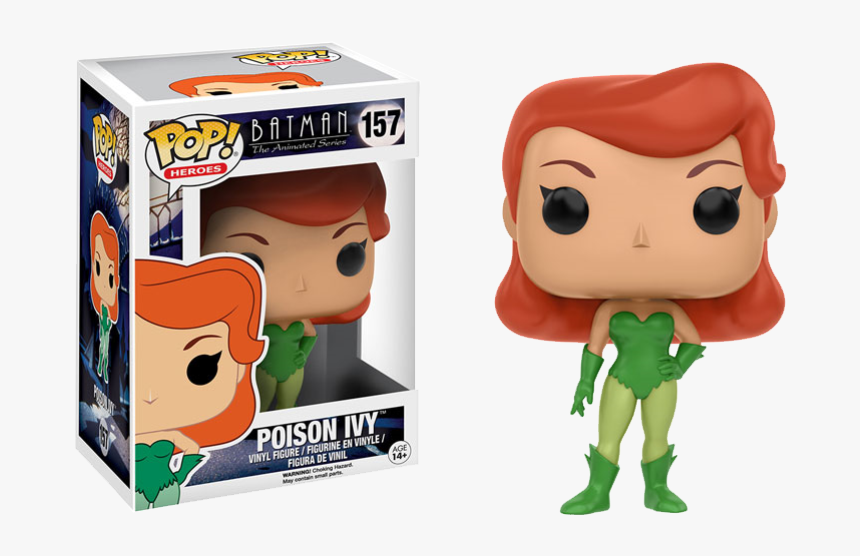 Pop Figure Poison Ivy Batman The Animated Series Vaulted - Pop Heroes Animated Batman Btas Poison Ivy, HD Png Download, Free Download
