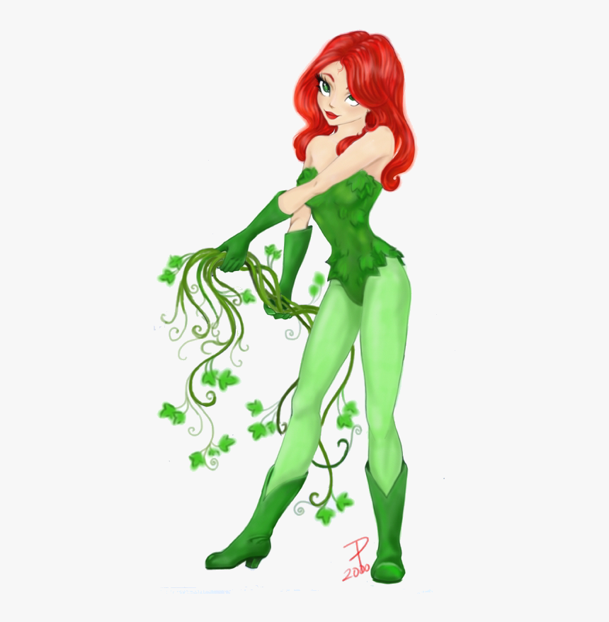 Poison Ivy Cartoon Character Batman, HD Png Download, Free Download