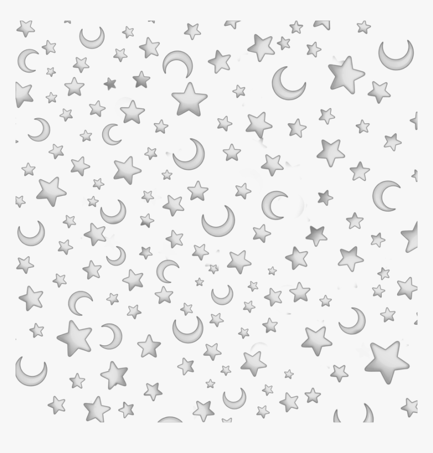 #stars #overlay #background #moons #emojis #emoji #moon - Moon And Star Overlay, HD Png Download, Free Download