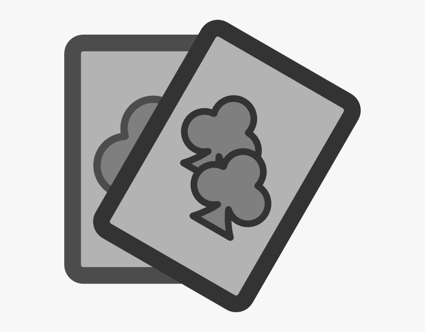 Poker Cards Svg Clip Arts - Game Card Clipart In Black And White, HD Png Download, Free Download