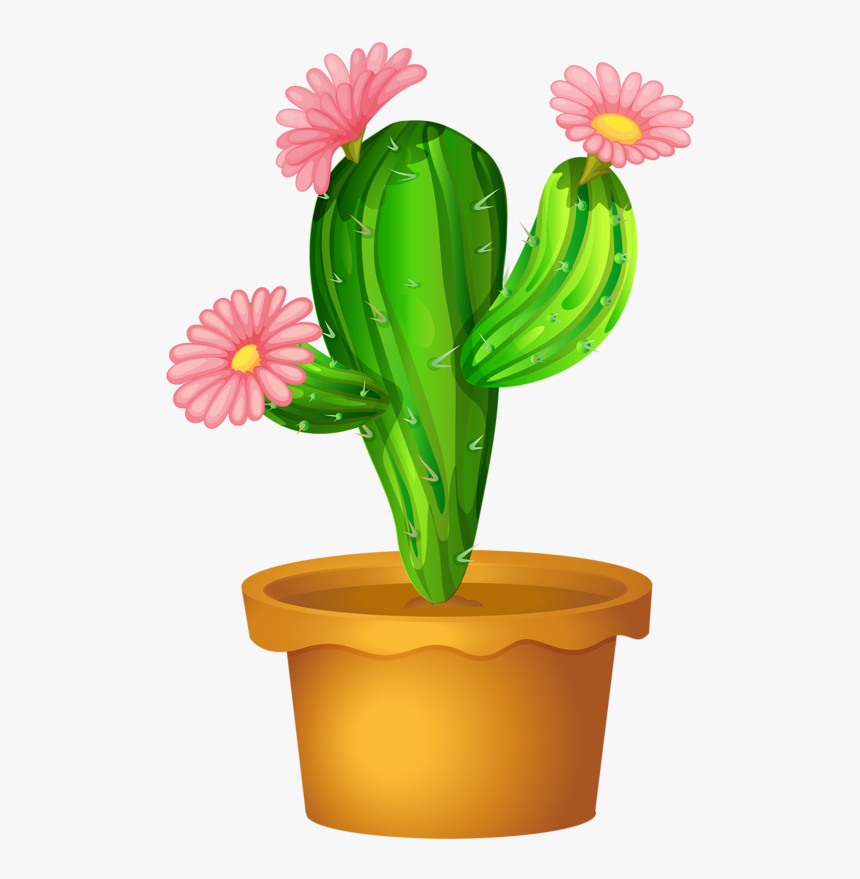 Cactus Flower Clipart , Png Download - Clear Background Cactus Clipart Png, Transparent Png, Free Download