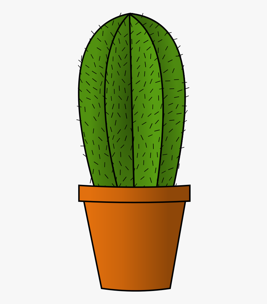 Cactus Svg Clip Arts - Clipart Cactus Pot, HD Png Download, Free Download