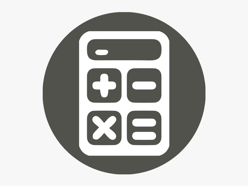 Gross Up Calculator - Black And White Calculator Icon, HD Png Download, Free Download