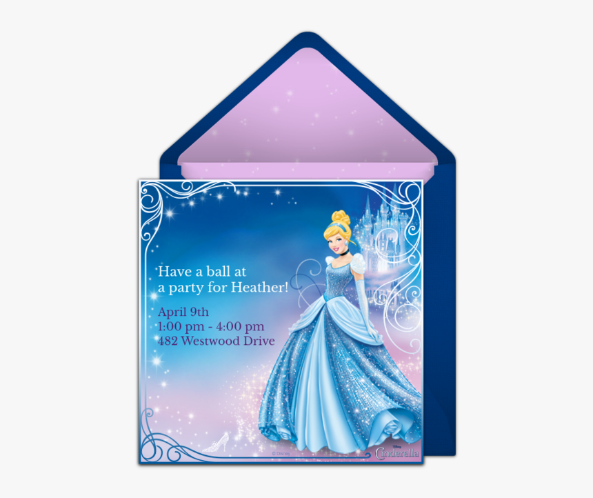 Cinderella Invitation Maker, HD Png Download, Free Download