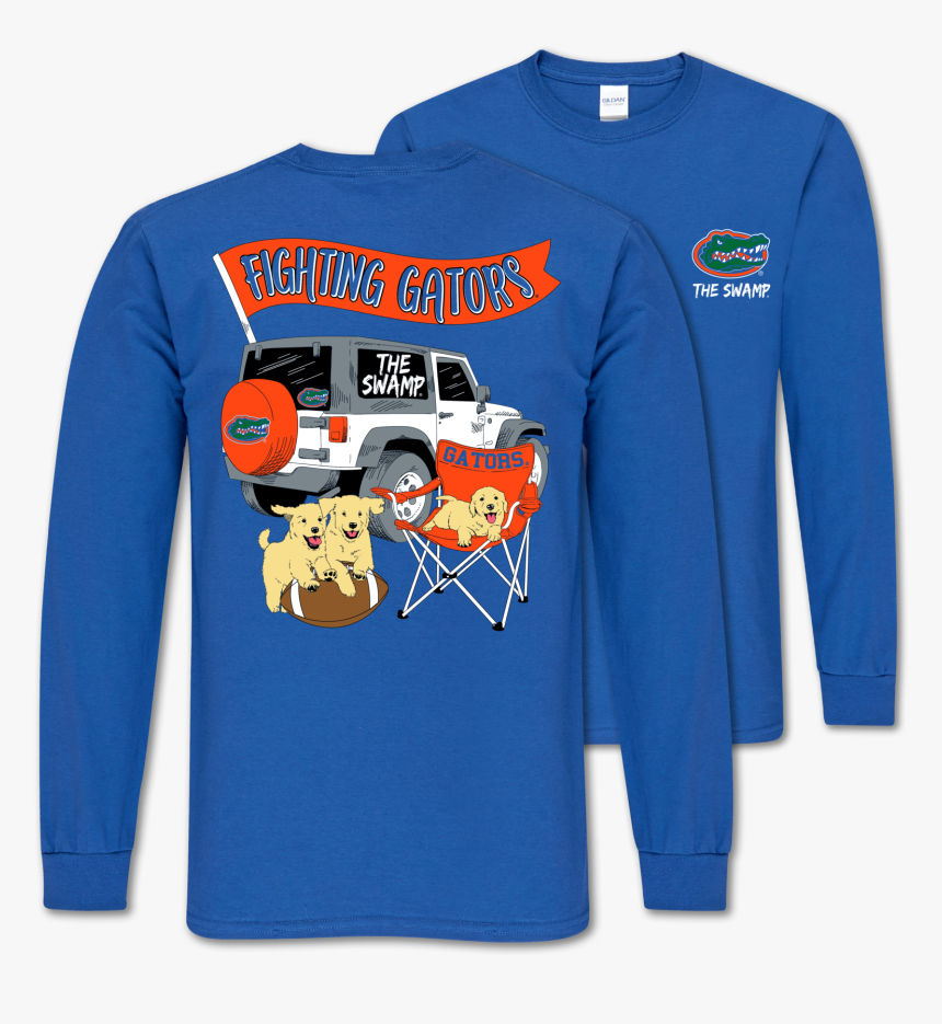 Sc Classic Florida Gators Jeep On Ls-royal - Funny T Shirts Georgia Bulldogs, HD Png Download, Free Download
