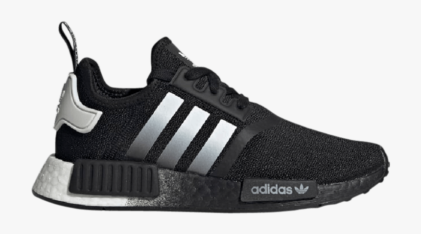 Nmd R1 Black Silver, HD Png Download, Free Download