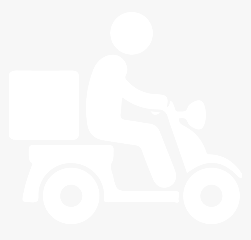 White Motorbike Icon Delivery Png, Transparent Png, Free Download