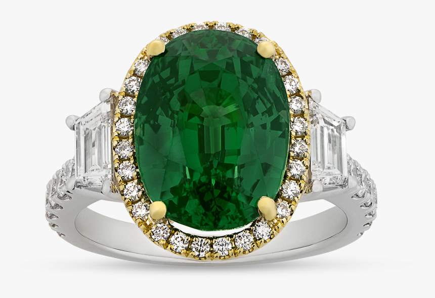 Untreated Tsavorite Garnet Ring, - Emerald, HD Png Download, Free Download