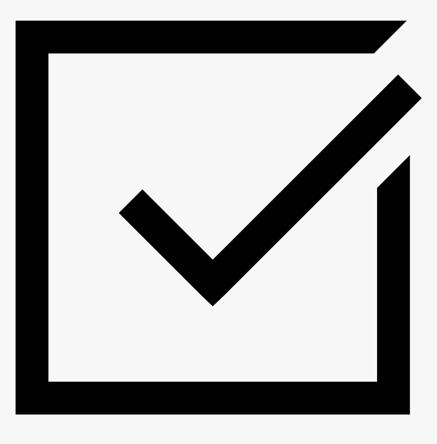 Check Mark Symbol Excel- - Tick Inside A Box, HD Png Download, Free Download