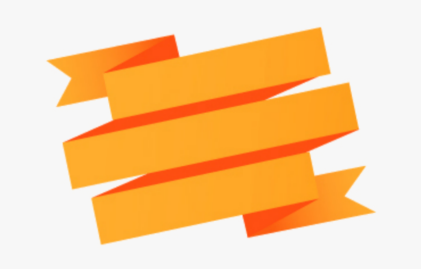 #orange #ribbon #ribbons #textbox #text #ribbonstickers - Ribbon Banners Vector Png, Transparent Png, Free Download