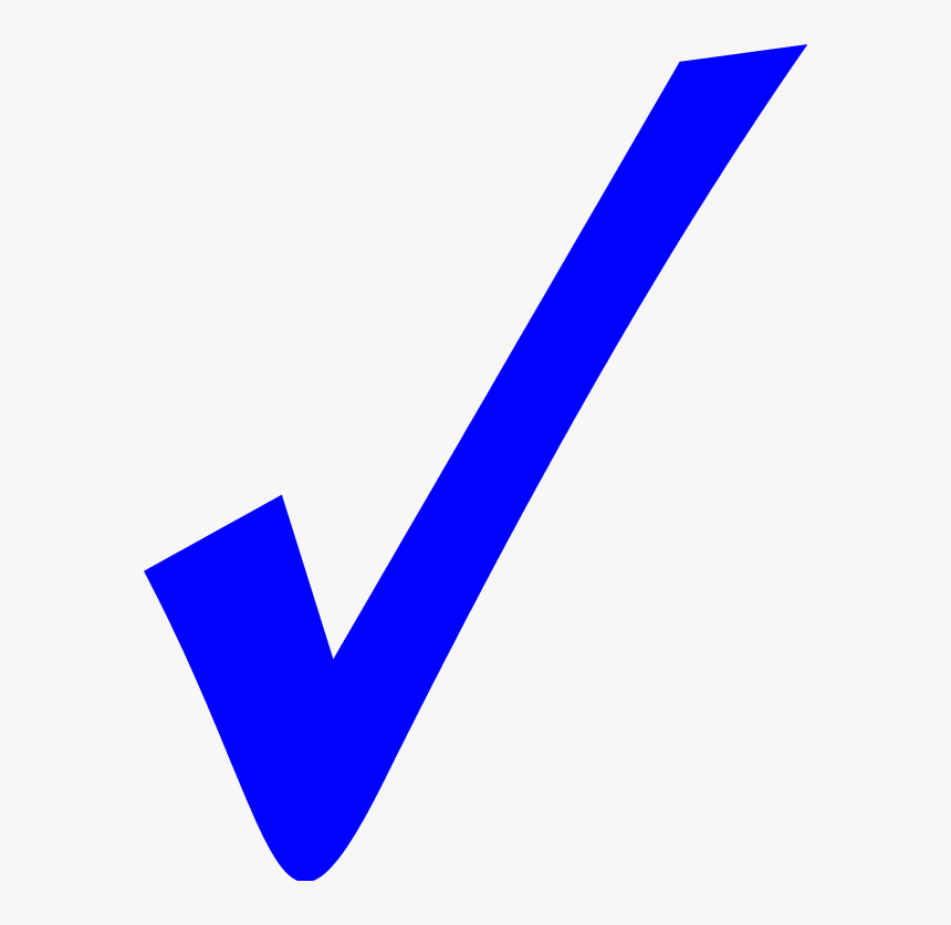 Check Mark Symbol Blue Clip Art - Blue Checkmark Symbol, HD Png Download, Free Download