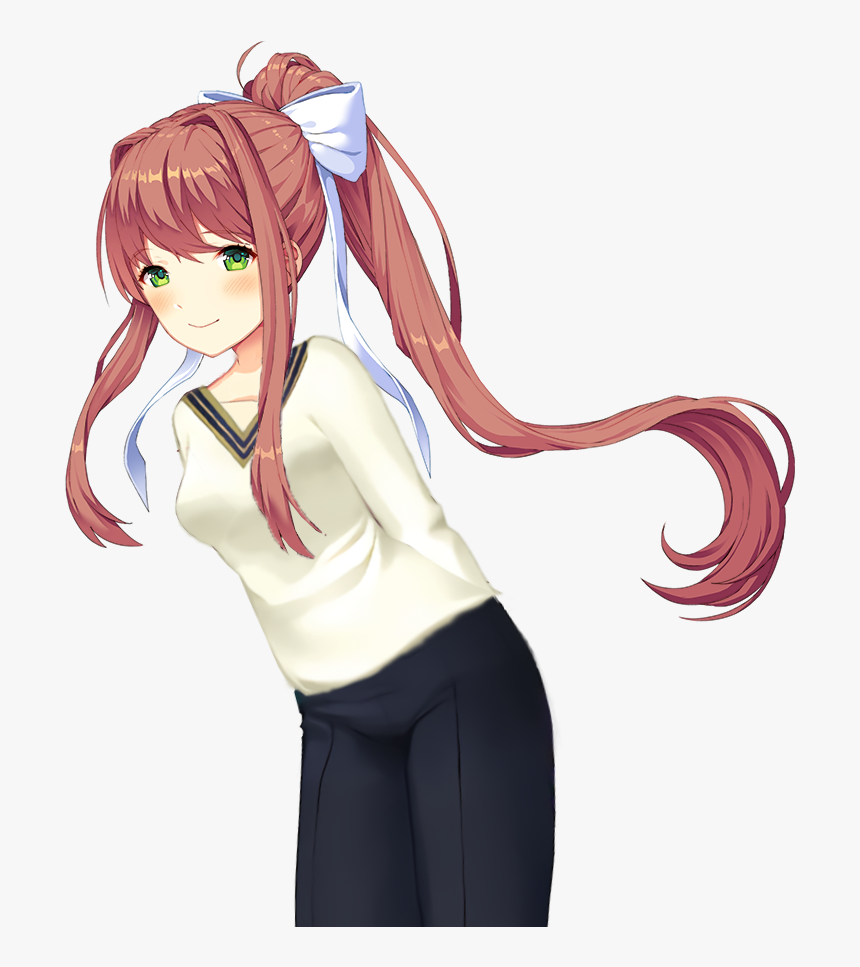 Edited Mediaa Sweater For Monika - Transparent Monika Doki Doki, HD Png Download, Free Download