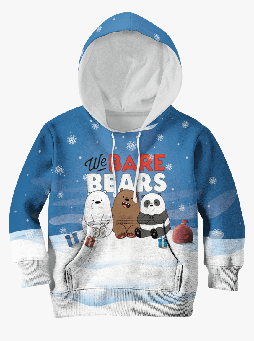 Gearhuman 3d We Bare Bears Custom Hoodies T-shirt Apparel - Christmas Jumper We Bare Bears, HD Png Download, Free Download