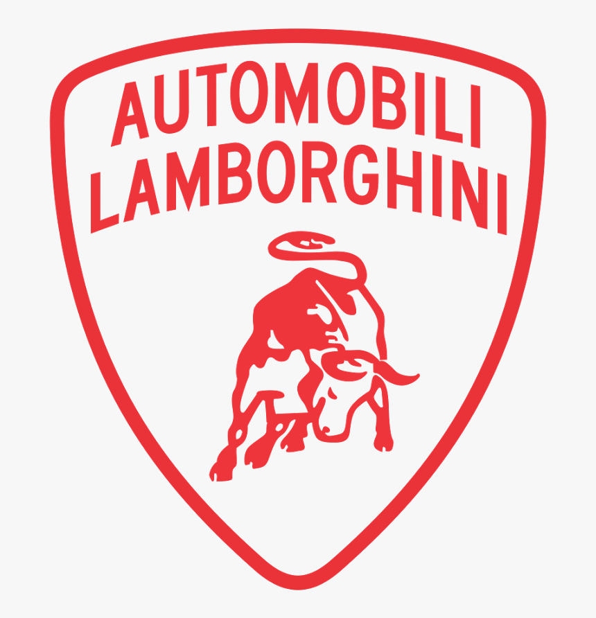 Lamborghini Automobili Logo, Lamborghini Automobili - Lamborghini Logo Red Transparent, HD Png Download, Free Download