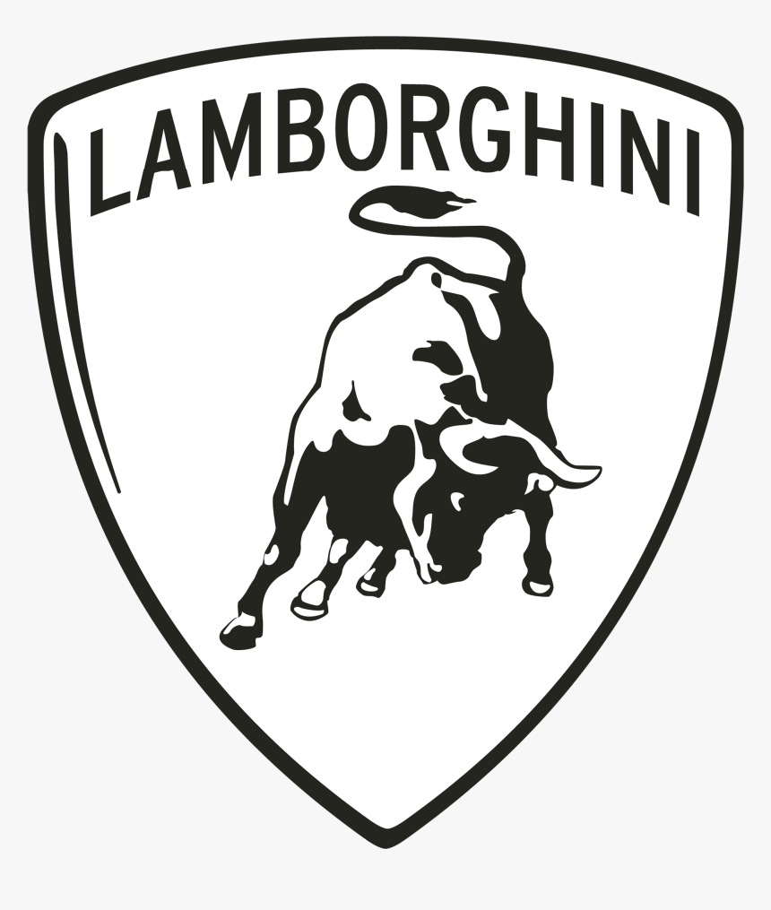 Lamborghini Logo Black And White, HD Png Download, Free Download