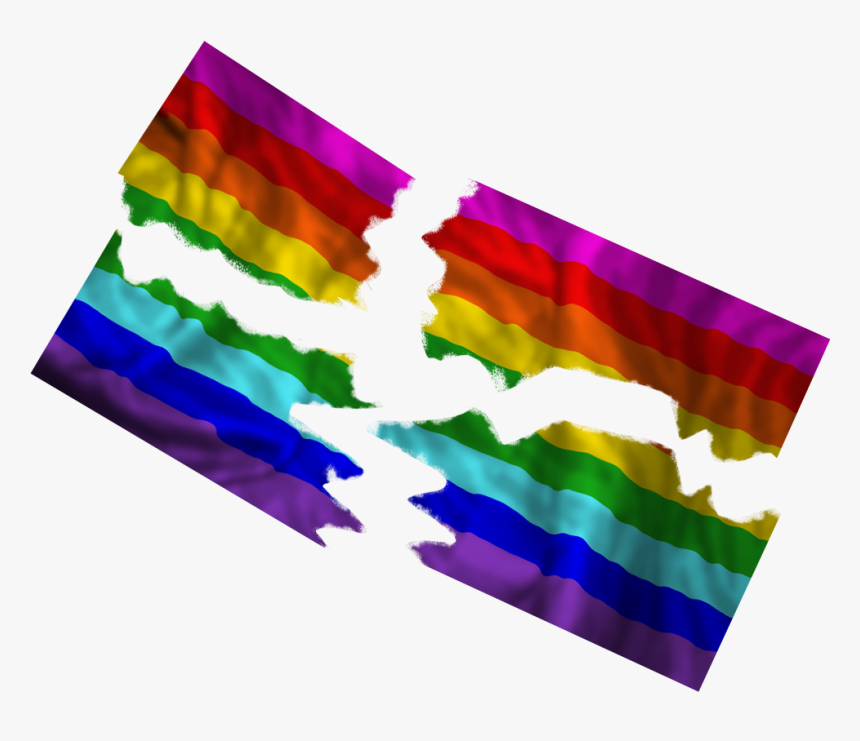 Rainbow Flag Torn, HD Png Download, Free Download