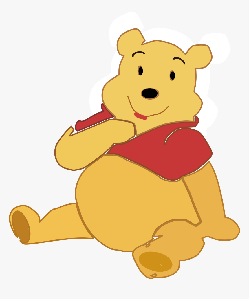 Winnie Pooh Png , Png Download - Winnie The Pooh Sit, Transparent Png, Free Download