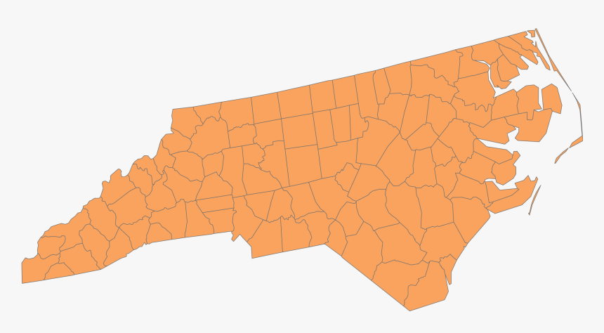 North Carolina Political Map 2016, HD Png Download, Free Download