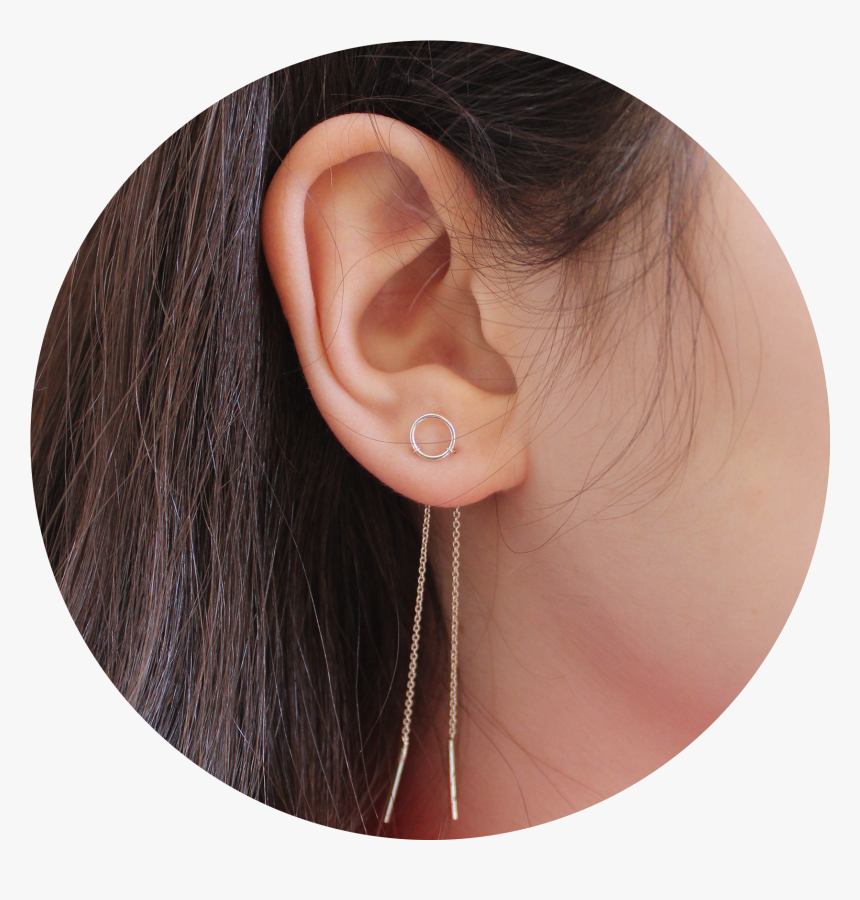 Ear With Earring Png, Transparent Png, Free Download