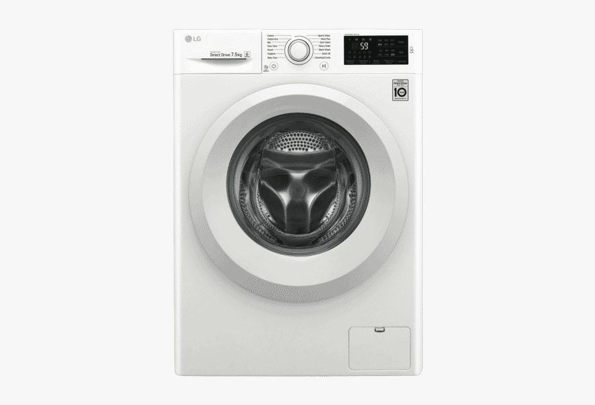 Front Load Washing Machine Png - Lg Washing Machine Inverter Direct Drive 8kg, Transparent Png, Free Download