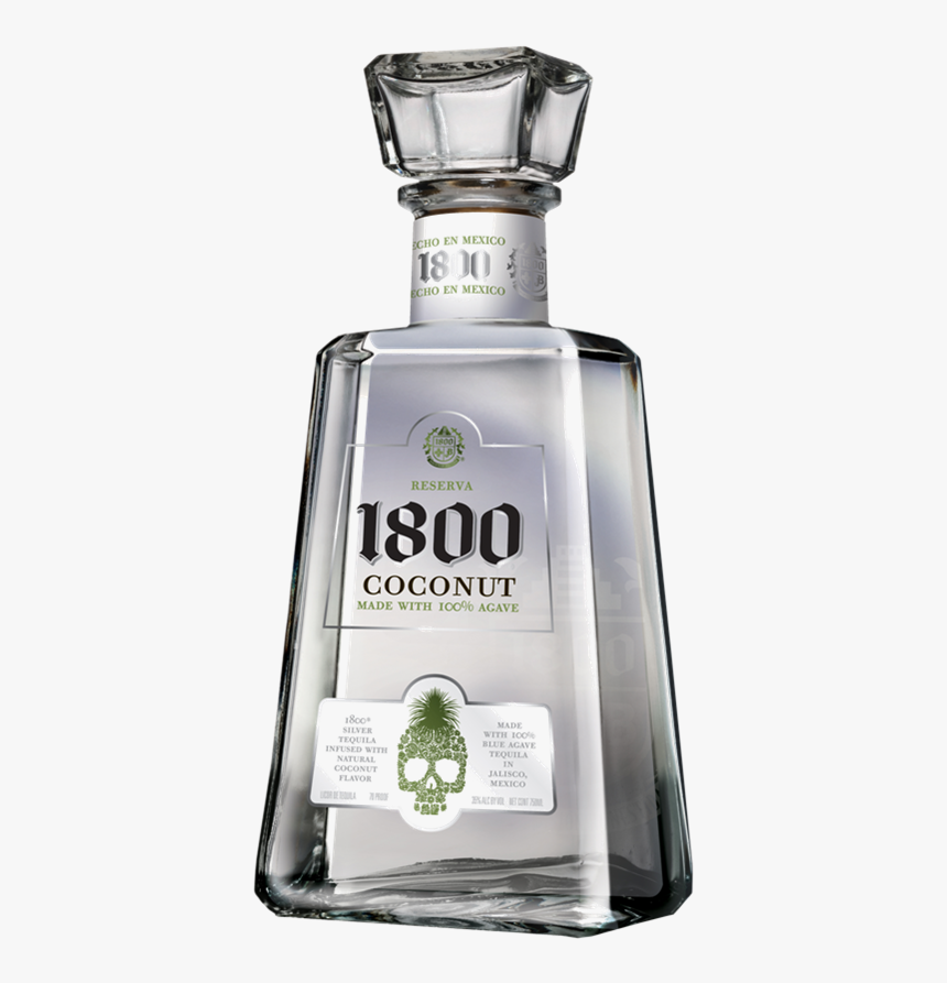 1800 Bottle Shot - 1800 Coconut Tequila 750ml, HD Png Download, Free Download