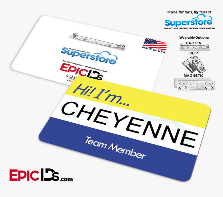 Employee Name Badge "superstore - Colorfulness, HD Png Download, Free Download