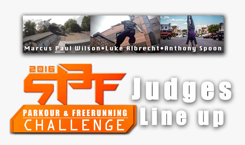 Judges Line Up Scottsdale Parkour Freerunning Challenge - Flyer, HD Png Download, Free Download